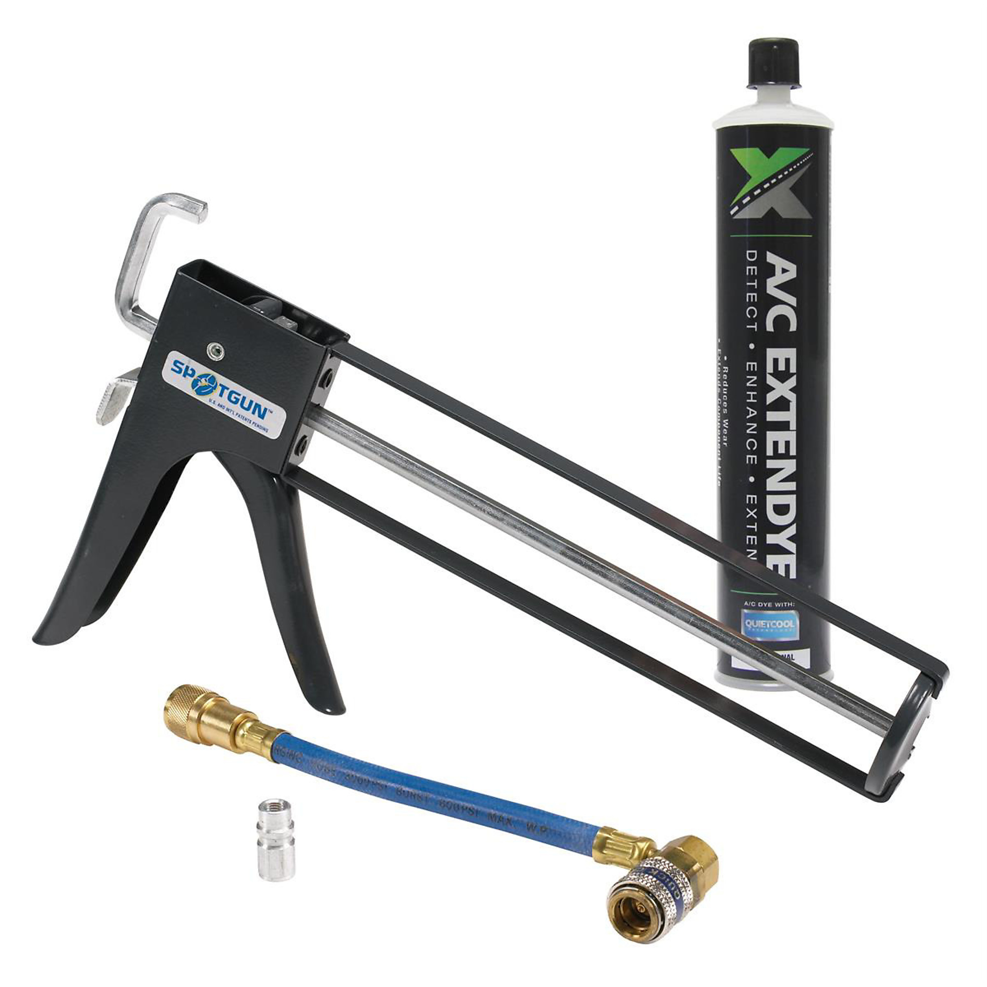 UView Spotgun Injection System with ExtenDye — 8 Oz., Includes Low-Side Hose and Adapters, Model# UVU471500A